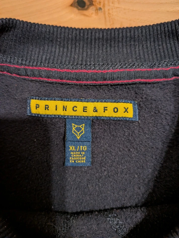 Prince & Fox Women's Pullover Sweatshirt Navy Blue XL - Image 3 of 4