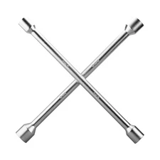 CARTMAN 14 Inch Universal Heavy Duty Lug Wrench 4 Way Tire Iron Wrench