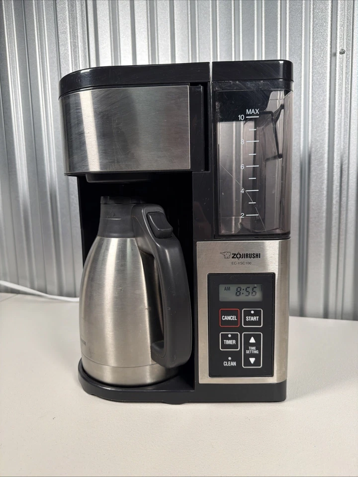 Zojirushi EC-YTC100 Cafetera Máquina 10 Tazas Acero Inoxidable con Jarra de Acero Foto 2 de 4