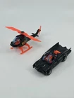 Vintage 1976 Corgi Juniors Batmobile and Batcopter Whizzwheels DC Comics Batman