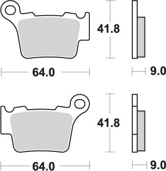 Brake Pads for SHERCO 300 SE-R 2T ENDURO RACING 2019-2022 Rear Off RR SBS - Image 98