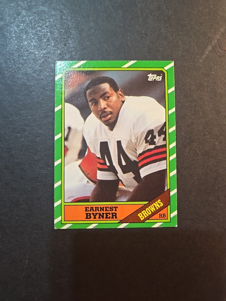 1986 Topps Earnest Byner Rookie RC Cleveland Browns #189 2 Available