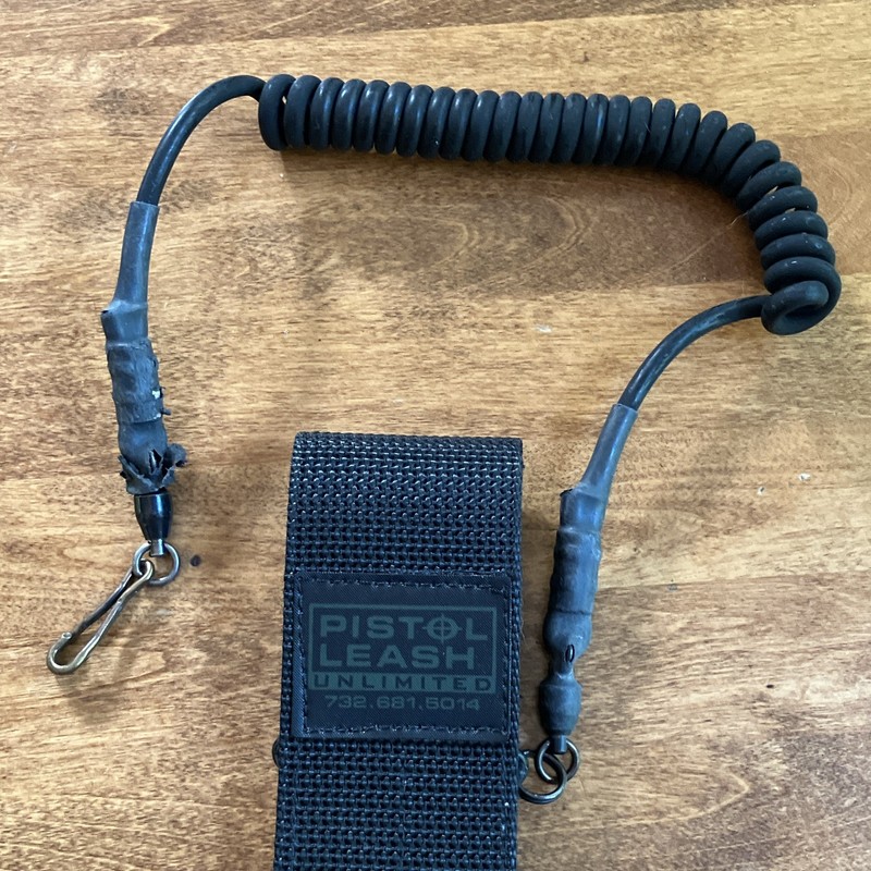 Pistol Leash Unlimited Coiled Pistol Lanyard Leash with Belt Loop