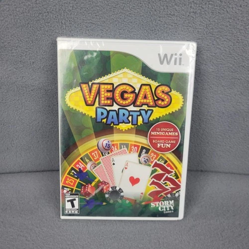 Vegas Party Nintendo Wii Video Game Storm City Games T Rated Sealed Multiplayer