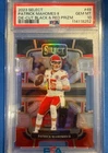 2023 Panini Select Patrick Mahomes II Black & Red Prizm Die-Cut #49 PSA 10