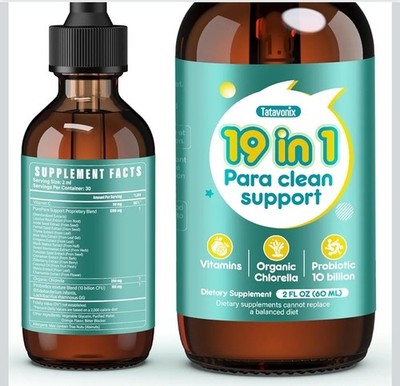 Herbal Liquid Supplement Blend 19-in-1 Botanical Formula with Probiotics