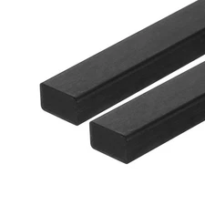 2 Pcs Carbon Fiber Strip 6x10mm 400mm Length Pultruded Flat Bars for Kites