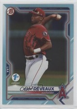 2021 Bowman Draft 1st Edition Sky Blue Foil Trent Deveaux #BD-133 fm0