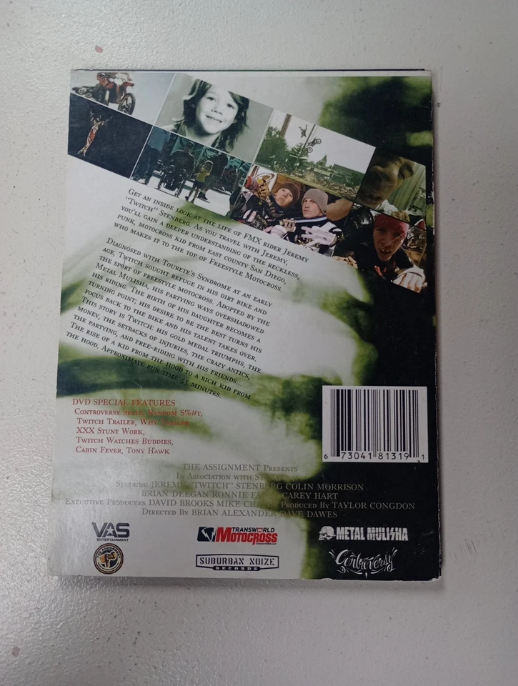 Twitch Hood Rich DVD Jeremy Stenberg Motocross DVD RARE Metal Mulisha Lite Scrat - Image 2 of 4