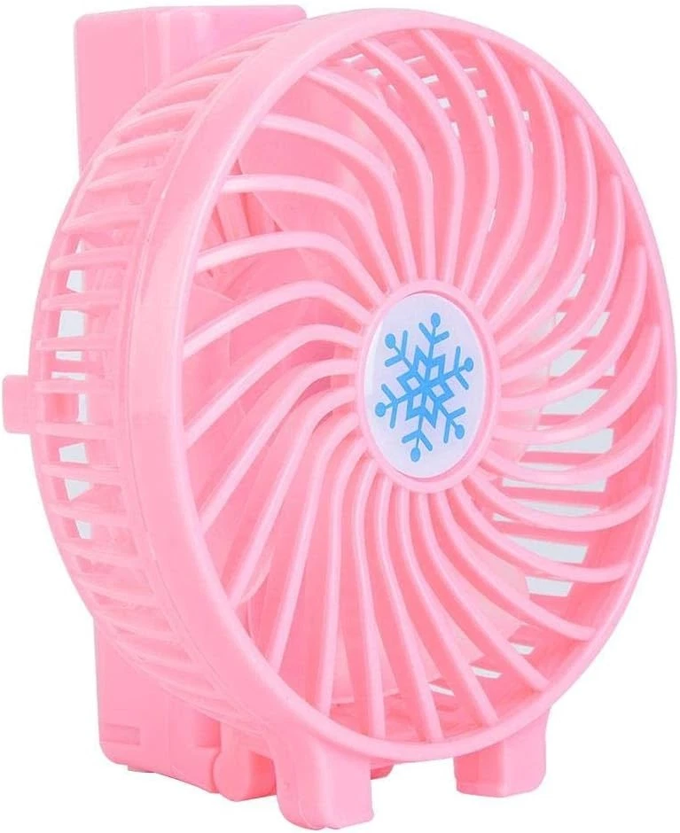 Hand Fan Folding Rechargeable Plastic Electric Handheld Portable Powerful USB - Image 3 of 4