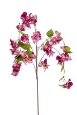 artplants Dekozweig Drillingsblume Mikki mit Blüten, violett, 120cm