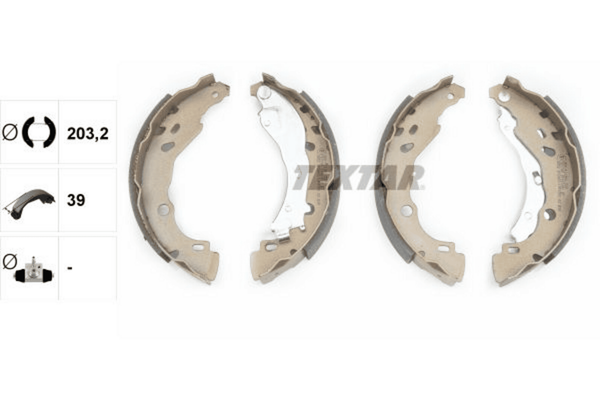 Bremsbackensatz Hinterachse FüR CitroËN Lancia Peugeot C2 C3 I Pluriel-image