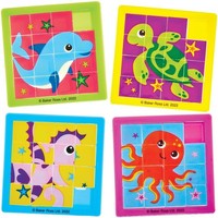 Schiebepuzzle Sealife 6Er-Pack Baker Ross - PartytüTenfüLler, Kinder Spielzeug