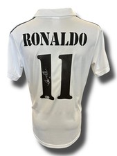 RONALDO NAZARIO SIGNED REAL MADRID 2002 HOME SHIRT (ACG CERT AG16631)