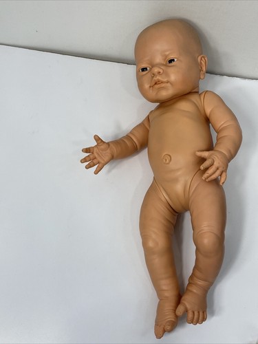 Neugeborenes Baby Puppe lebensecht realistisch anatomisch korrekt 17 Zoll Vintage Schlafkleid - Bild 12 von 14