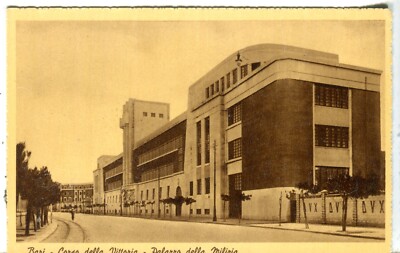 Italien Bari - Palazzo Della Milizia Alt G. E.B C.Publiziert Sepia Postkarte