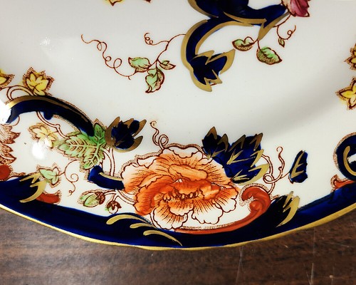 MASONS MANDALAY Bread & Butter 6.75" NEW NEVER USED 24k gold Ironstone England - Picture 4 of 5