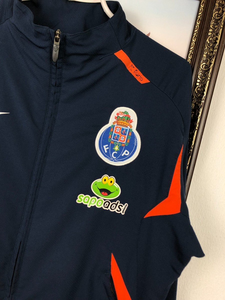 Vintage Nike FC Porto Football Jacket Soccer Track Top Blue