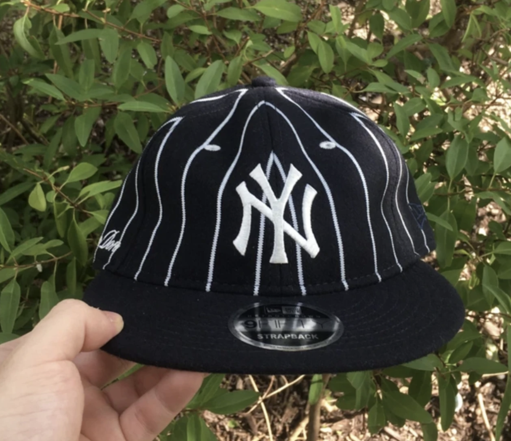 Aime leon dore ALD / New Era Wool Pinstripe Yankee Hat Navy Aime leon dore ALD / New Era Wool Pinstripe Yankee Hat Navy