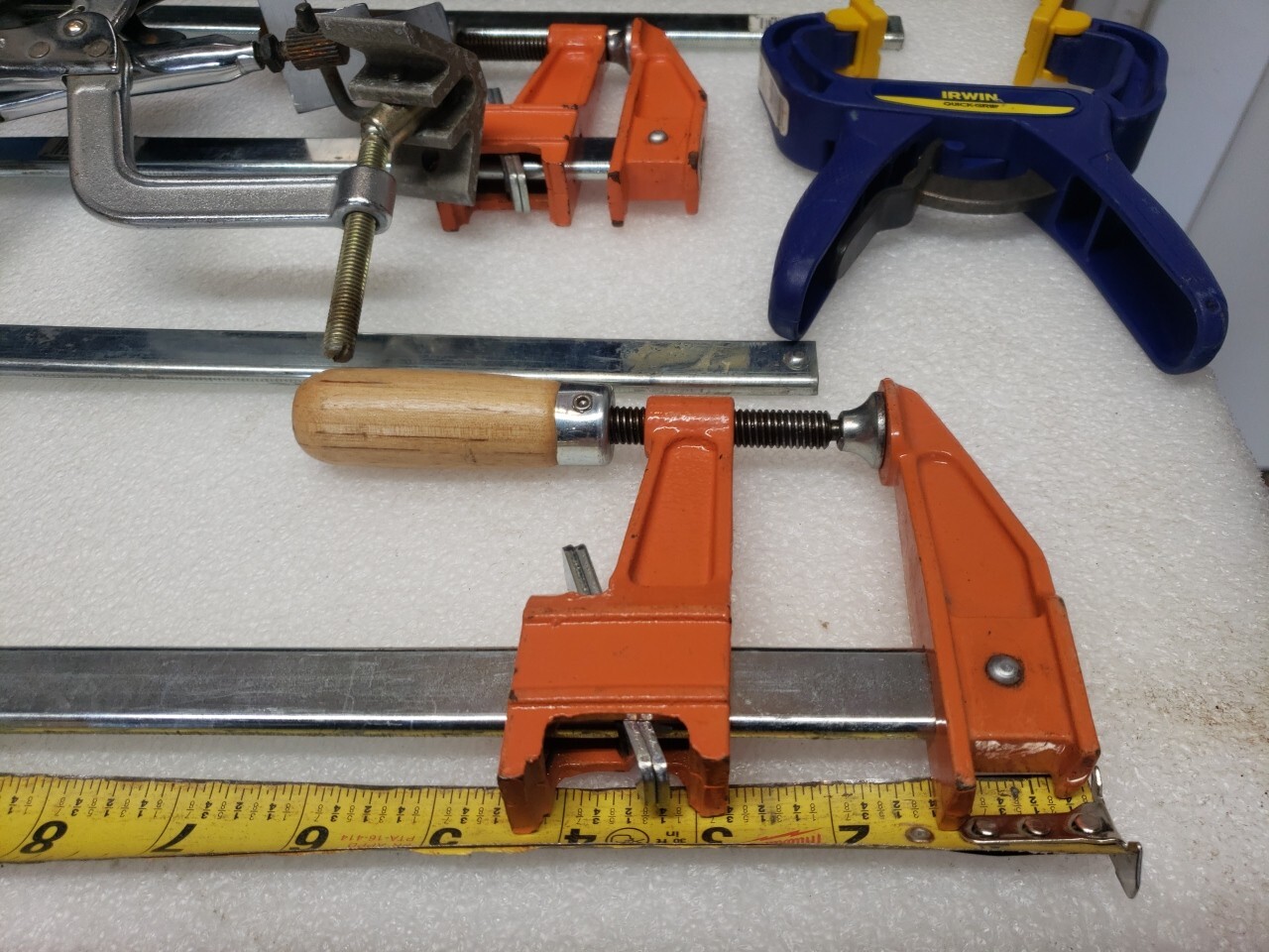 Lot Vintage 3718 Wood Handle Bar Clamps Made in USA + More