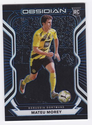 2020-21 Mateu Morey Panini Obsidian Electric Etch Blue /30 Dortmund Rookie RC