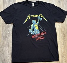 Camicia Hybrid Gym METALLICA e Giustizia per tutti Medium Bodybuilding Thrash Metal