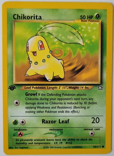 Pokémon TCG | Chikorita 54/111 | Neo Genesis | 1st Edition | NM