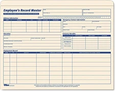 TOPS Employee Record Master File Jacket, 1-1/4 Inch Expandable, 11.75 x 9.5