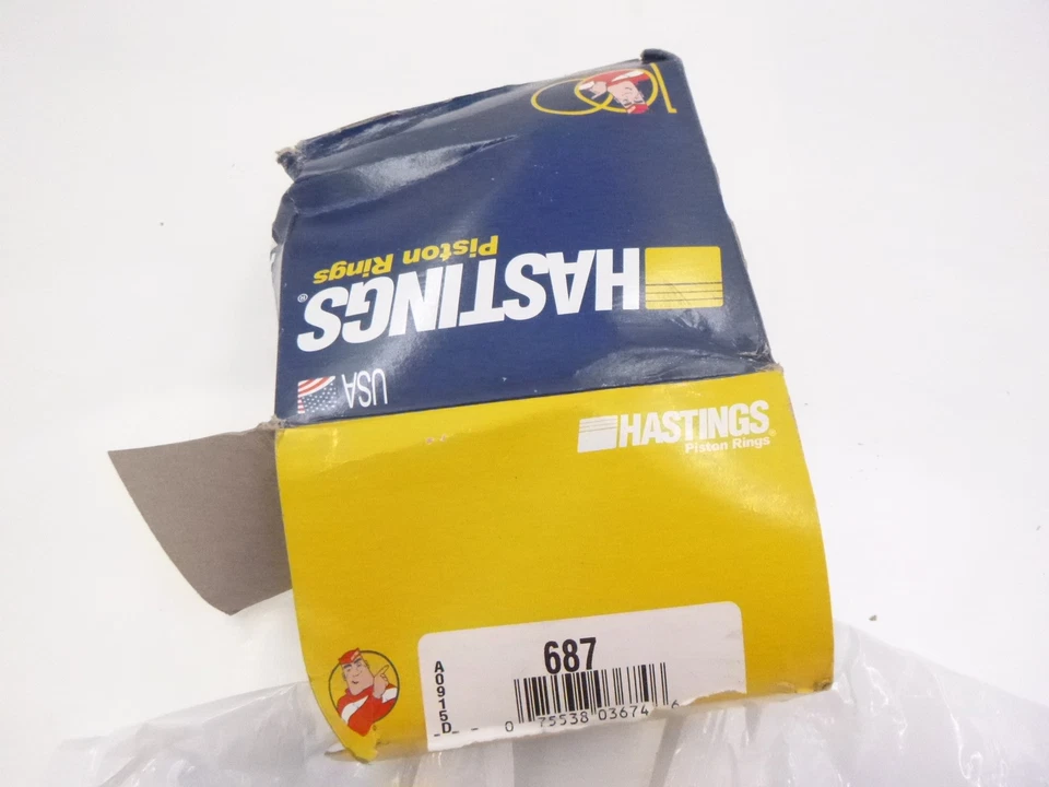 Juego de plataforma de pistón Hastings 687 para Chrysler Cordoba 1980-1983 Foto 2 de 4