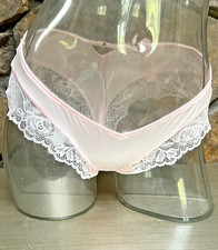 Victoria's Secret Satin  Lace Cheeky Panty SOFT PINK Sz S NWT 16.95