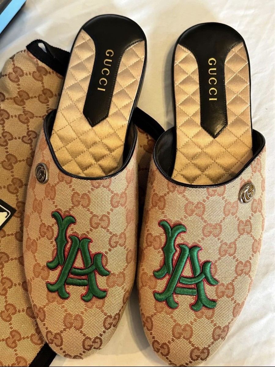 Gucci LA dodgers special edition slippers NIB Gucci x LA Dodgers GG Supreme Flamel Mule 36EU/6US  main image 3