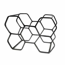 Wrought Iron 5-Bottle Wine Rack Black