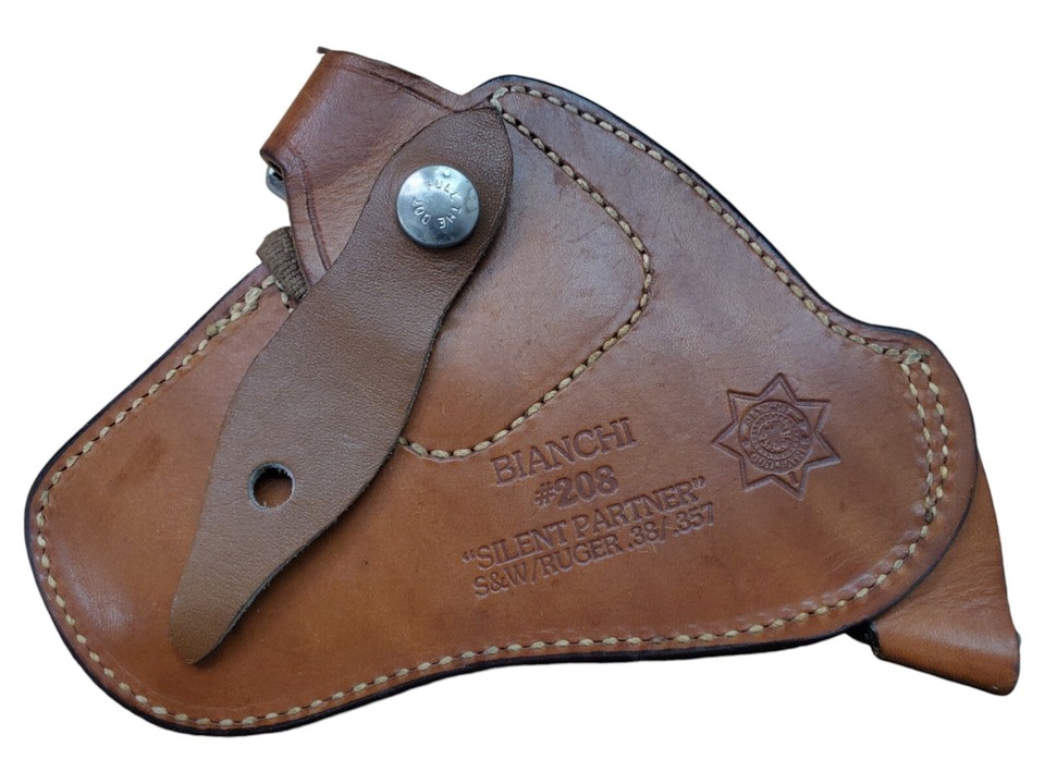 Bianchin Silent Partner Leather Holster S&W & Ruger .38/.357 SnubNosed