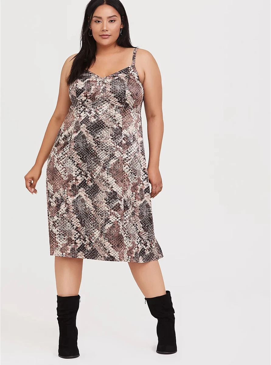 NEW Torrid MIDI SATIN SLIP DRESS plus Size 2 2X