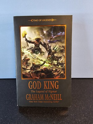 Warhammer - God King The Legend Of Sigmar signiert von Graham McNeill 2011 1. sehr guter Zustand 
