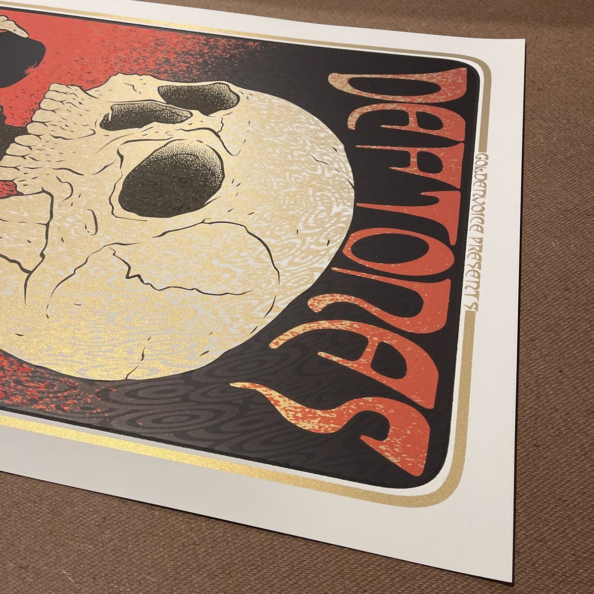 Deftones Poster Signed Numbered /125 Chuck Sperry Rare Gig Poster