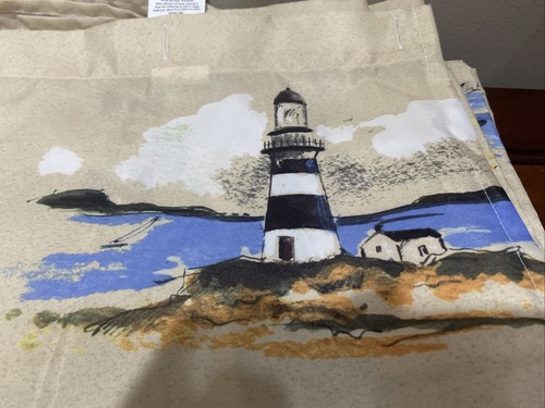 Sail Boats Saturday Knight LTD Regatta Fabric Shower Curtain 70" x 72" Coastal - Picture 2 of 6