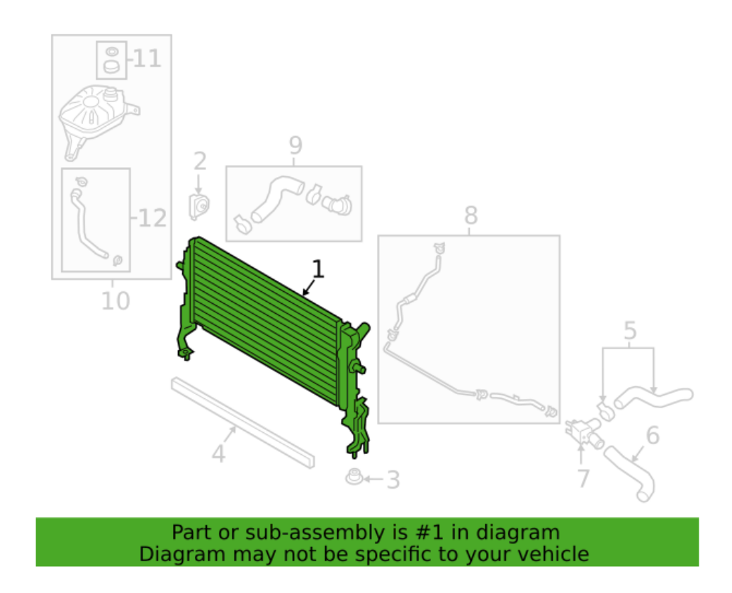 DOOWON RADIATOR ASSEMBLY FOR 2018-2021 HYUNDAI KONA # 25310-J9000 | eBay