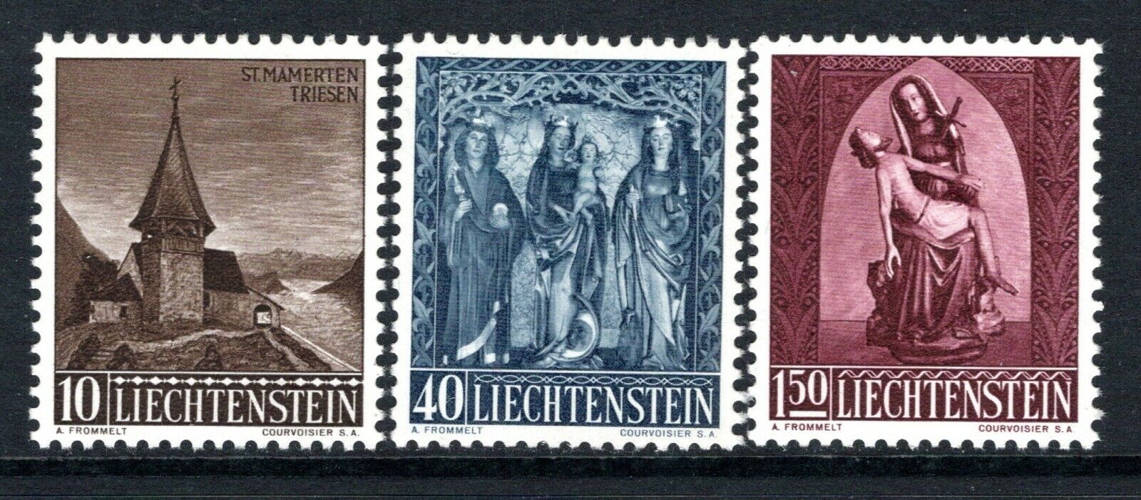 Purchase 165 Liechtenstein 1957 Christmas SG360-62 Cheap mail order specialty store LM Mint Set