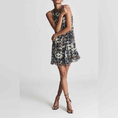 reiss chiffon dress REISS Audrey Lam Detailed Chiffon Midi Dress