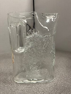 Riedel Tyrol Crystal Etched Grapevine Water Pitcher Stunning Made In Korea 9''