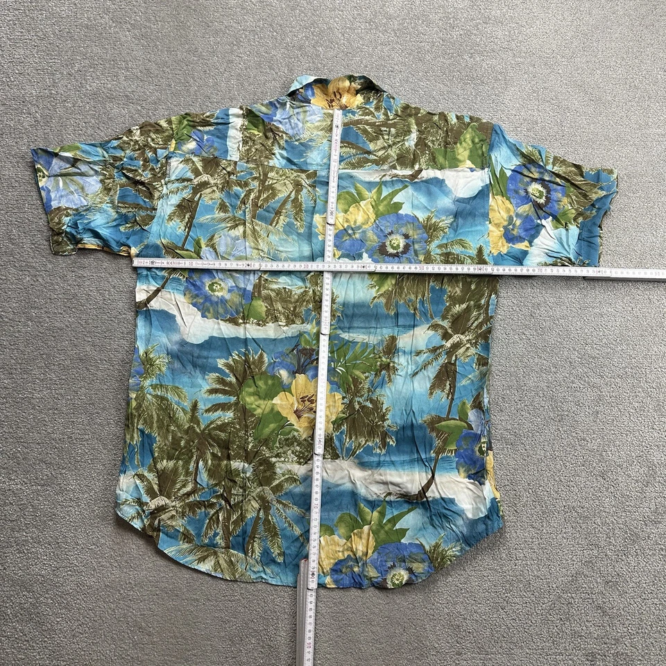 HAWAII Hemd Hawaiishirt Floral XL Magnum Rockabilly Hawaiianer Aloha 4217 Blau - Bild 4 von 4