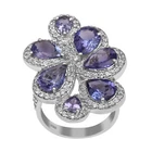 Fabulous 7.0 Cts Tanzanite Gemstone 925 Silver Stunning Women Ring