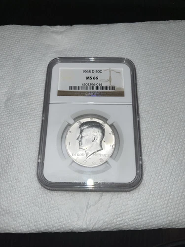 1968 D. Kennedy Half Dollar MS66. NGC CERTIFIED