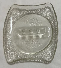 Vintage Holiday Inn Hotel Bar Clear Glass Advertising Ashtray