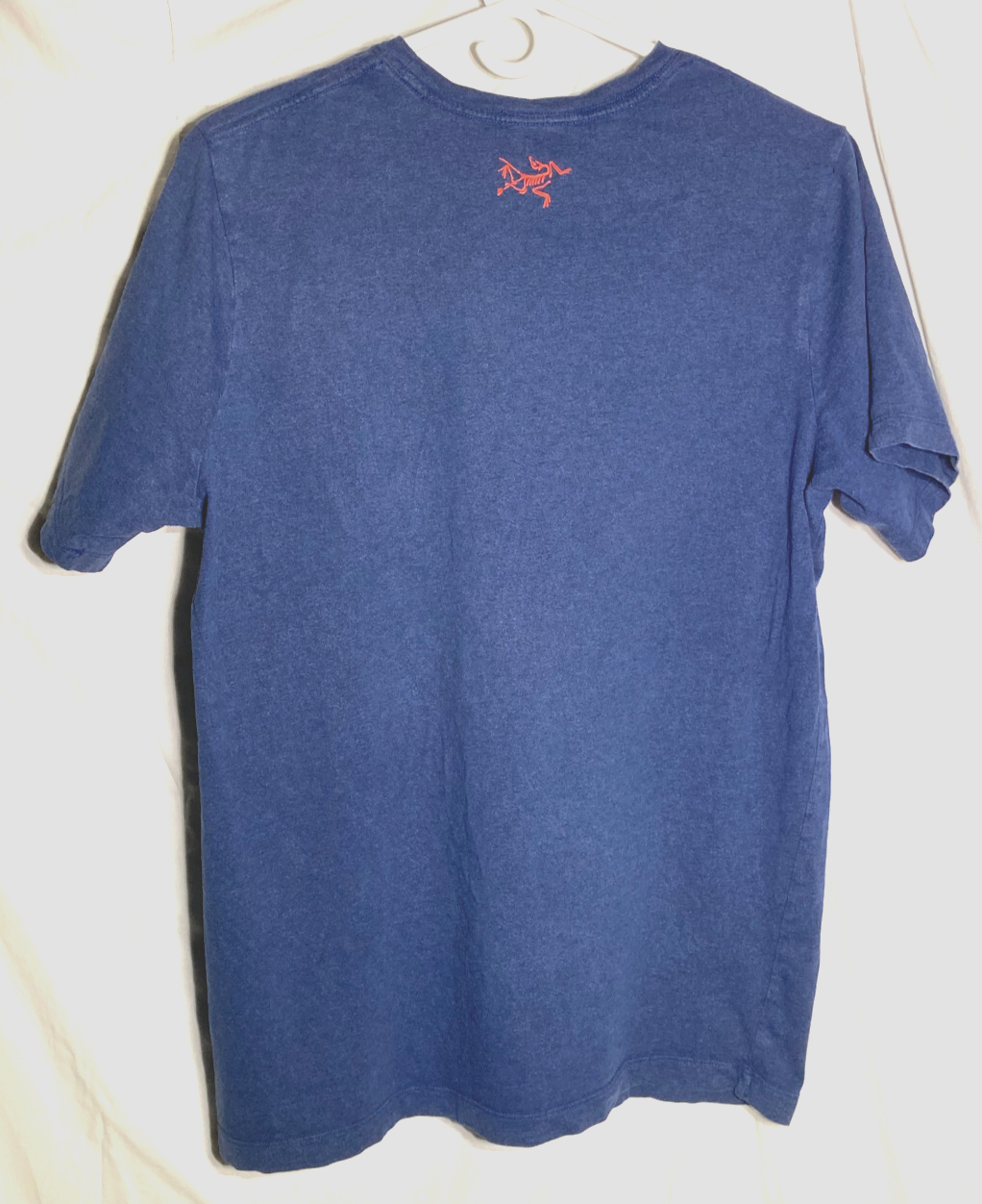 T shirt uomo vintage Arc'teryx logo grafico manica corta cotone blu L