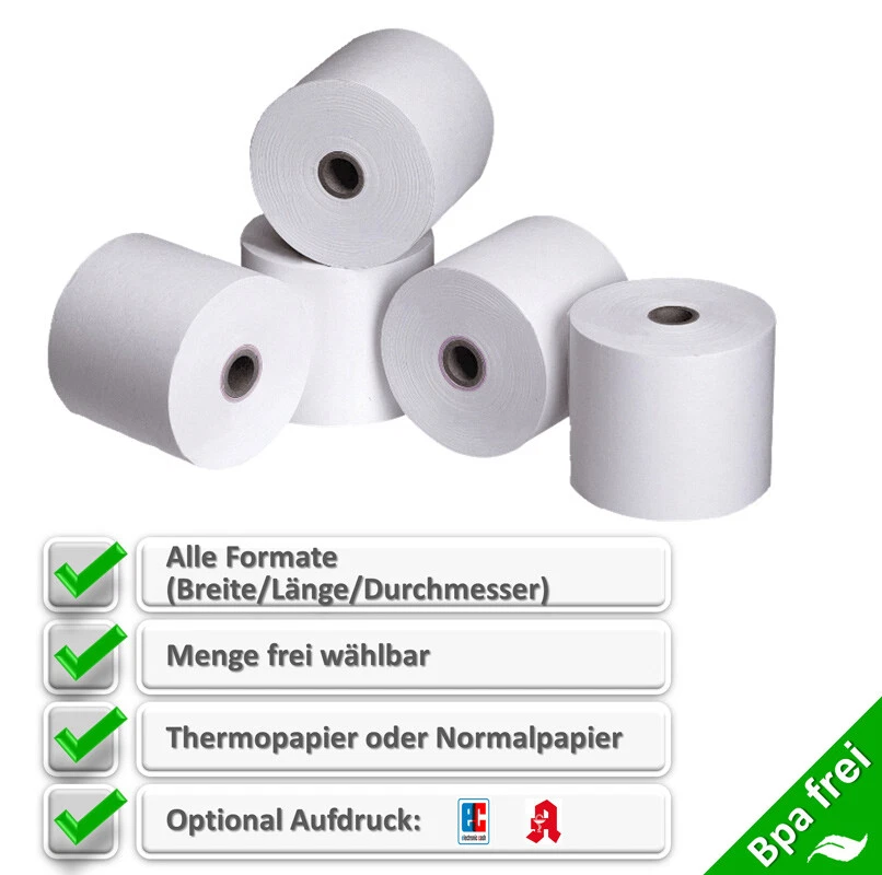 ROLLEN-DISCOUNTER Thermorollen - Bonrollen - Kassenrollen - Waagenrollen - EC Normalpapier Rollen