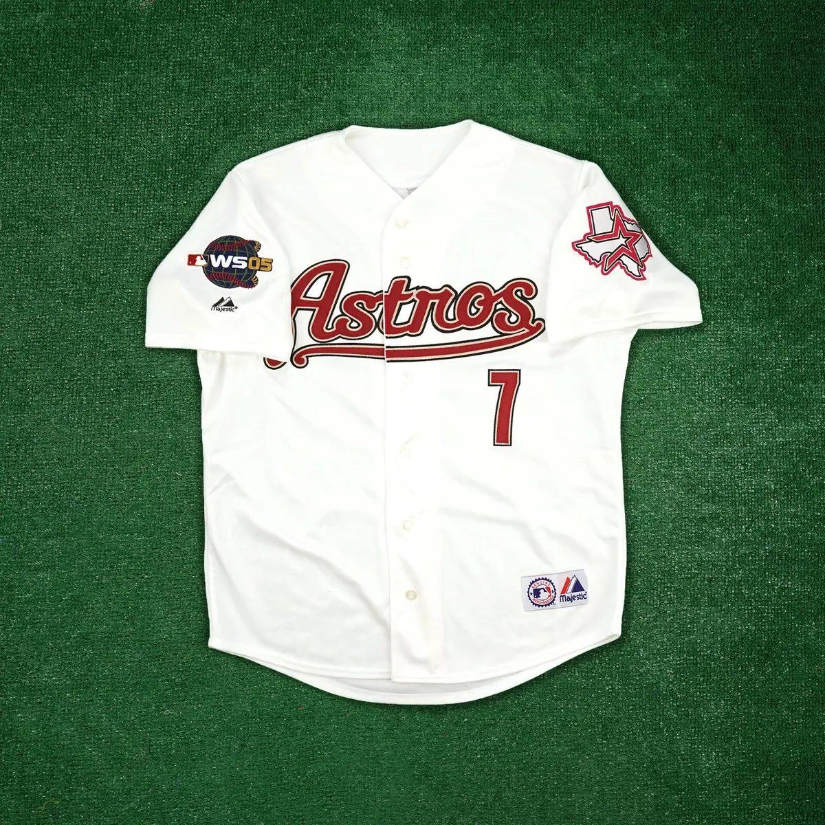 Craig Biggio 2005 Houston Astros World Series Men's Alternate White  Jersey