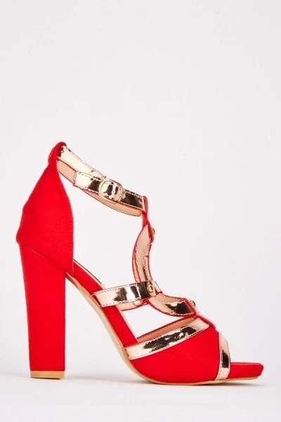 Red and gold hotsell heels for prom