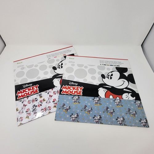 Cricut Disney Vintage Mickey Mouse & Minnie Rocks the Dots Scrapbook Paper 12x12